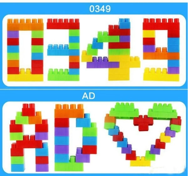 Kids Building Blocks Unbreakable Toy Set - 92 pcs + 8 Tyres, Multicolour